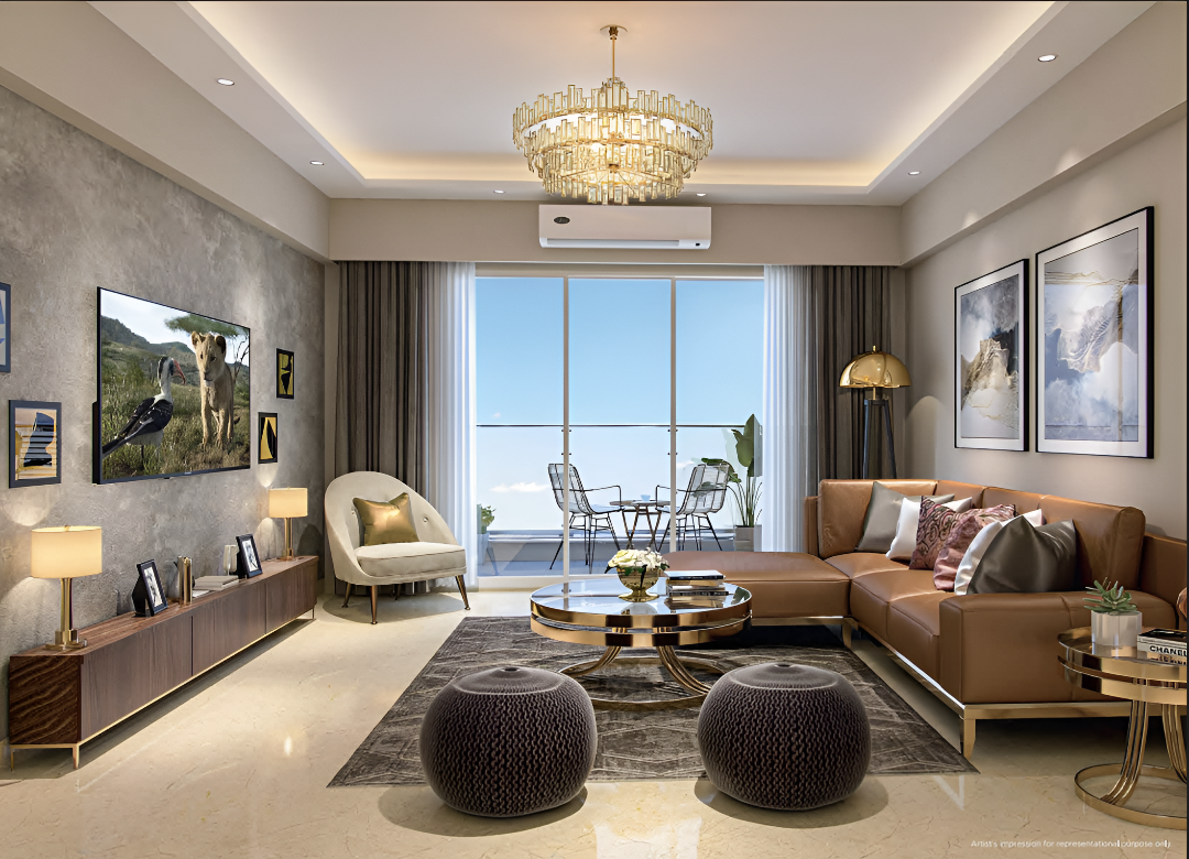 Tata Ghansoli interior living room